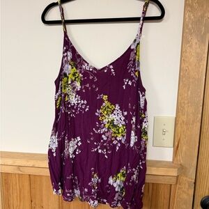 Torrid Floral Purple Tank Top